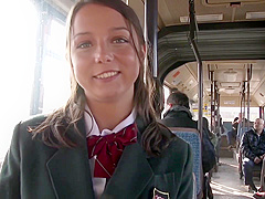 Young girl has anal sex on the public bus - VJAV.com